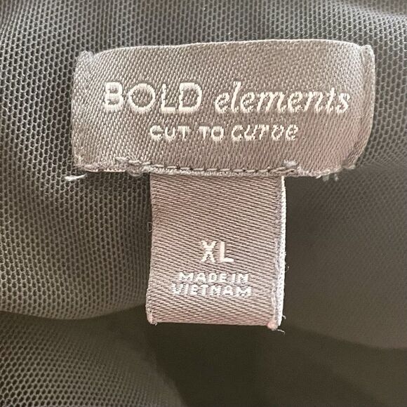 Bold Elements CUT TO CURVE Faux Leather Leggings Black Ankle Pants Women's XL - Picture 5 of 6